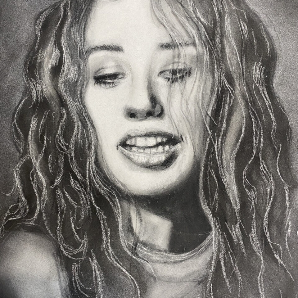 Tori Amos Portrait in Pastel
