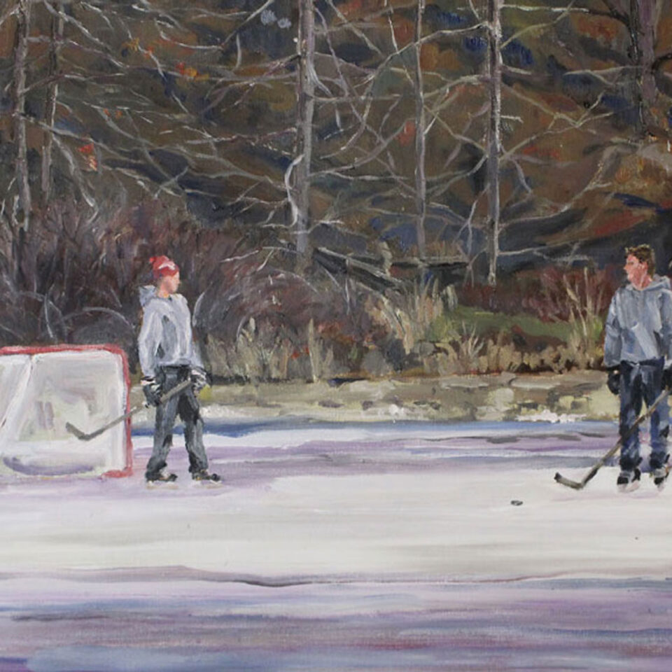 Hockey on Muscote Bay