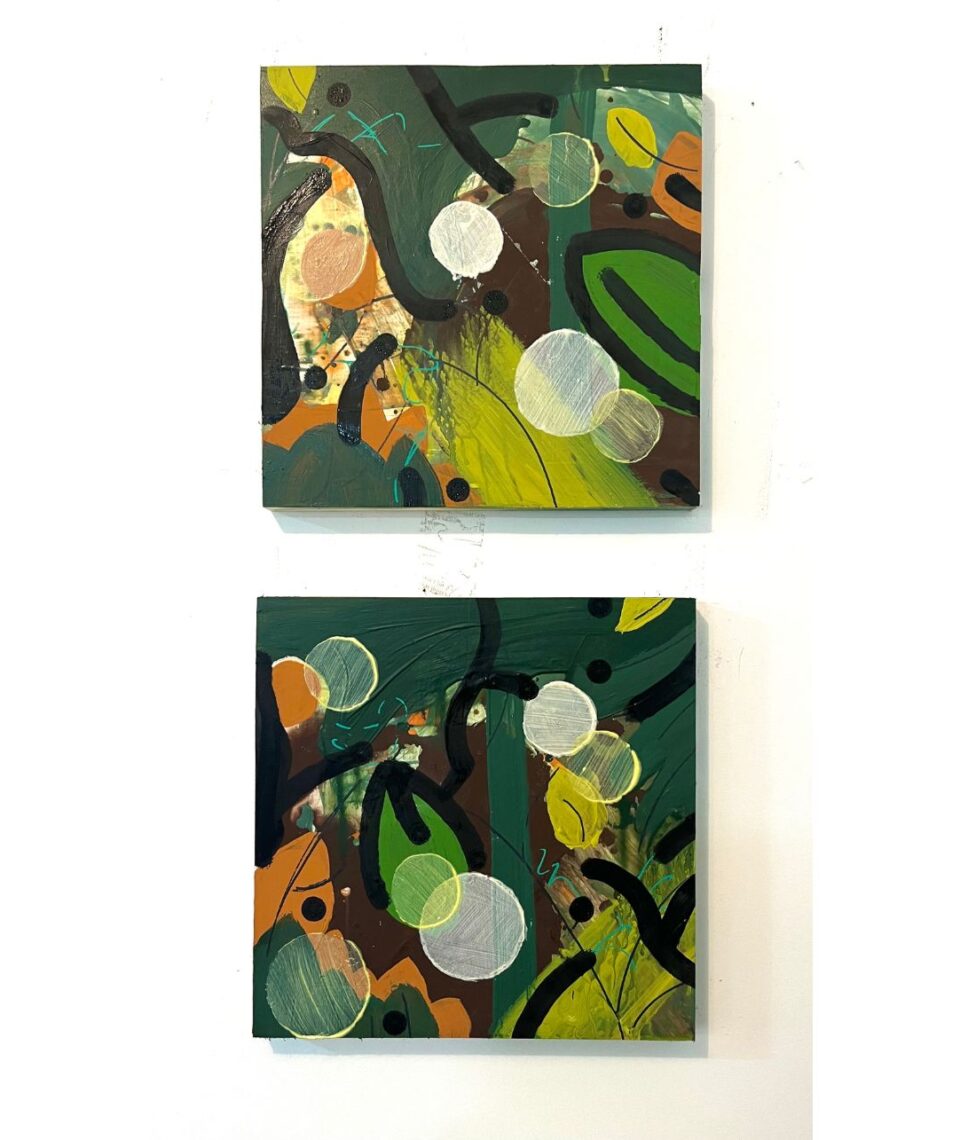 Dappled light through Frankford trees