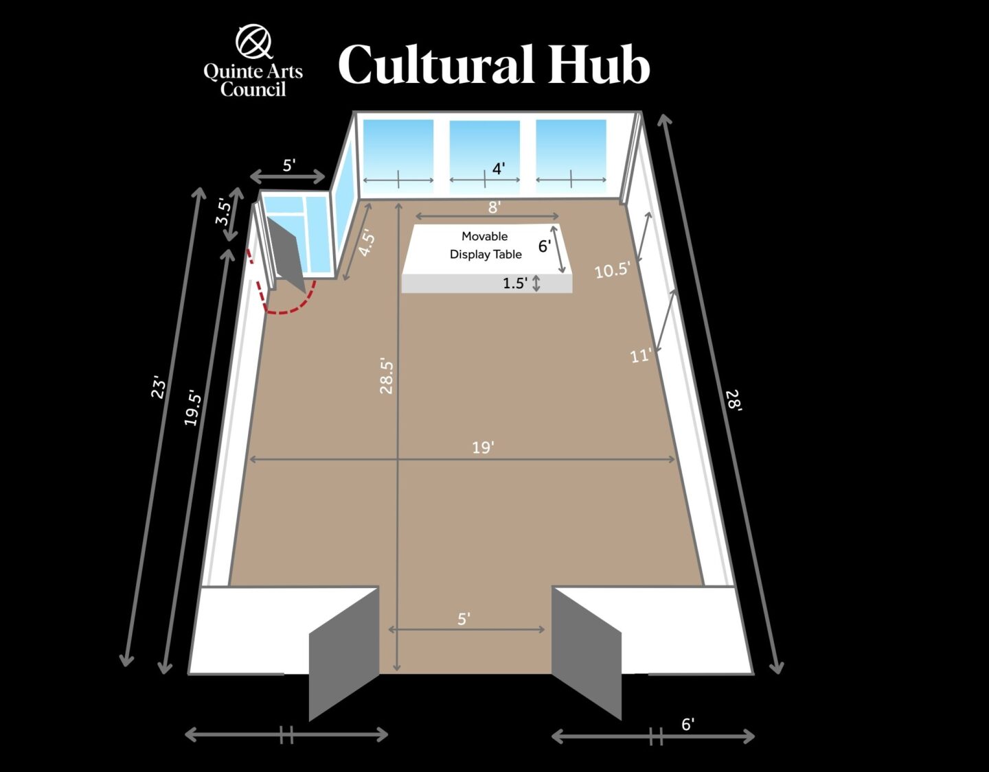 QAC Cultural Hub Dimension Map