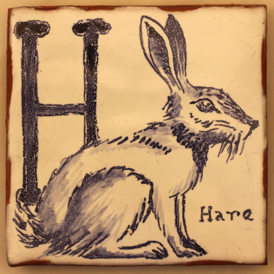 Alphabet Tiles - Hare