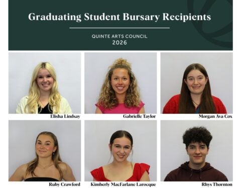 Quinte Arts Council Awards Seven Bursaries to Six Students