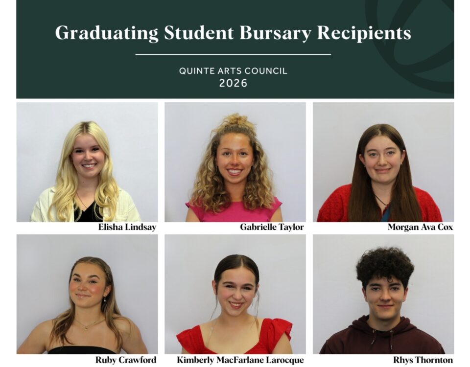 Quinte Arts Council Awards Six Student Bursaries